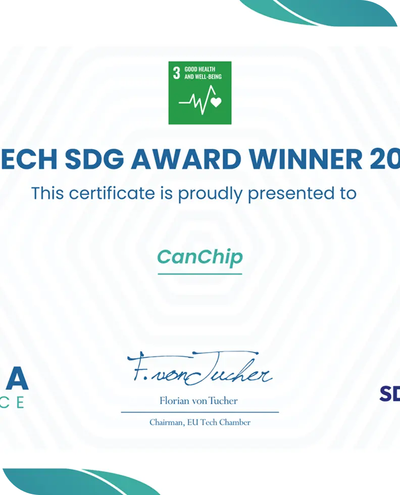 CanChip team at the EUTECH SDG Awards ceremony